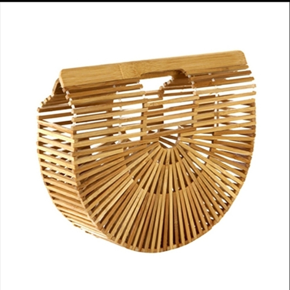 Bamboo wood clutch purse NWT Steve Madden
